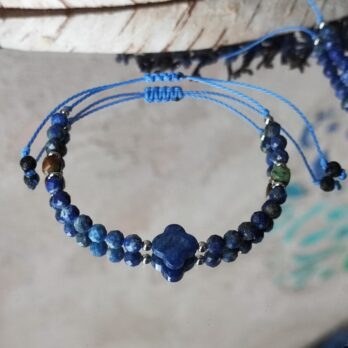 Komplet z Lapis Lazuli i Turkusem Afrykańskim “Euterpe”- strażnik mądrości serca PROMO DO 20 GRUDNIA