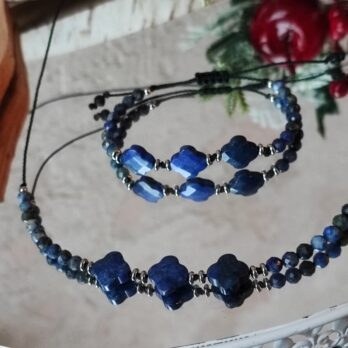 Komplet z Lapis Lazuli “Inanna” umocnienie więzi i duchowej miłości – PROMO DO 20 GRUDNIA