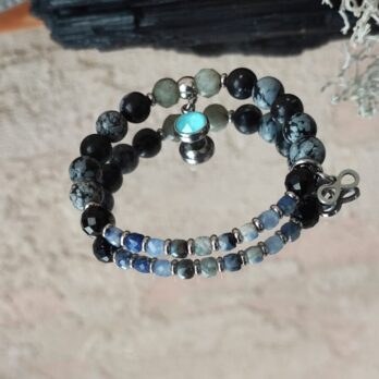 Amulet z Sodalitem i Obsydianem “Albone-II” poznanie sensu i prawdy o rzeczywistości PROMO DO 20 GRUDNIA