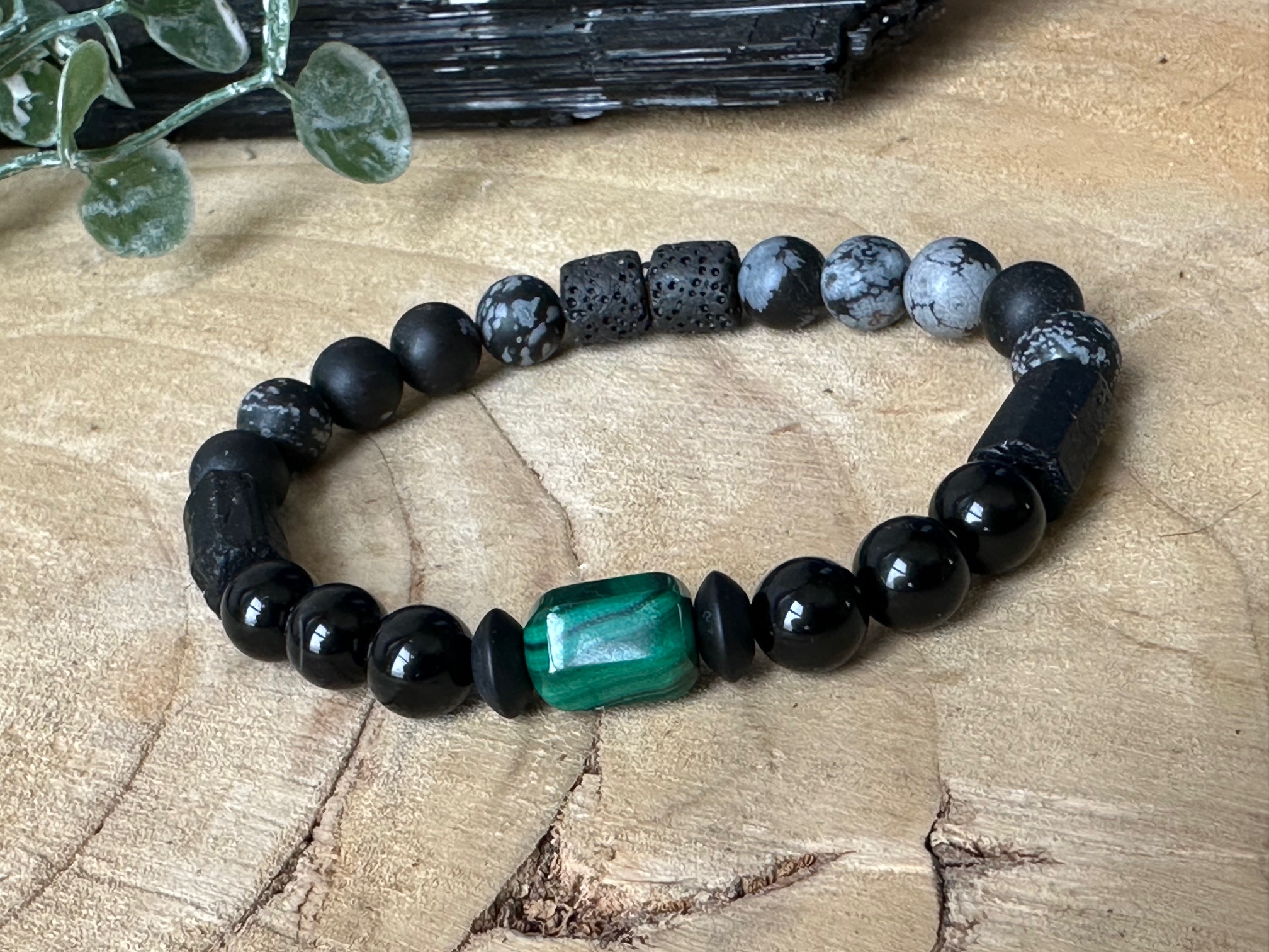 Amulet z Malachitem, Turmalinem, Onyksem "Sopran-I" szczęśliwe pojednanie