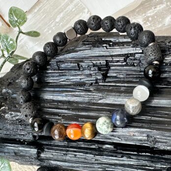 Męska bransoletka czakralna z Lawą „ChakraPower I” wzmocnienie i równowaga energetyczna