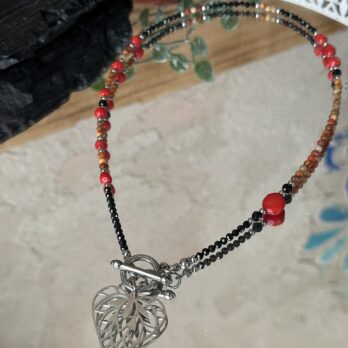 Naszyjnik z Korala i Turmalinu „Nala I” – Serce, Pasja i Ochrona